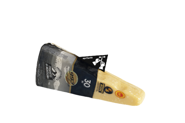 Parmigiano Reggiano di Montagna 993, 30 Mon. gereift, € 9,55/250g, die Stücke werden einzeln abgewogen, der Preis individuell berechnet